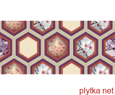 Керамическая плитка DEC OKIYA декор,310x600 красный 310x600x8 глянцевая